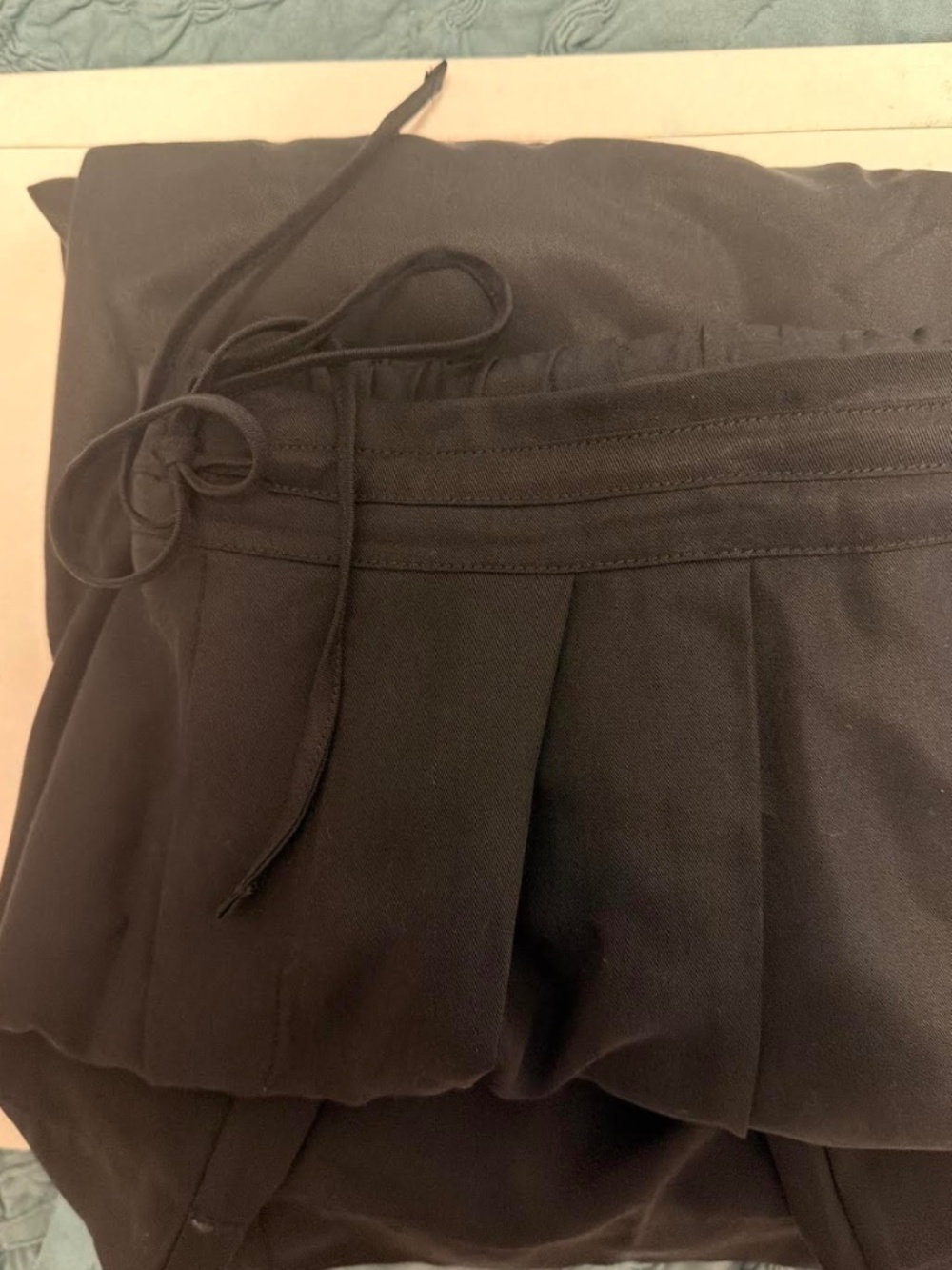 Eberjey Black Wide Leg Pants, size Large